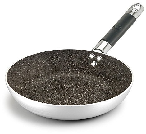 Pentole Agnelli pentole agnelli infinity patelnia z łbem wpuszczanym Lang dostawy, wykonane z aluminium, z uchwytem ze stali nierdzewnej Cool, srebrny, srebrny/czarny, 20 cm ALSA111BBINF20