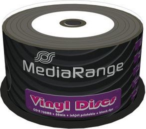 MediaRange CD-R 52x CB 700MB MediaR. Pr.Vinyl 50 sztuk - MR226