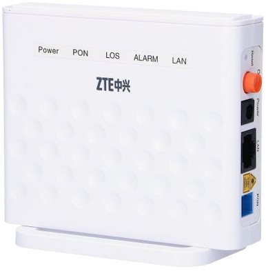 ZXA10 F601 | ONT | 1x GPON, 1x RJ45 1000Mb/s ZTE F601 EX.7393