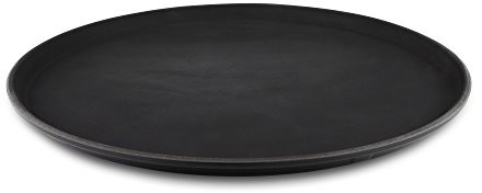 Tuffgrip tuffgrip Super tworzywo sztuczne antypoślizgowe gumowe antypoślizgowe, antypoślizgowe żywności taca, okrągła, 45,7 cm/średnica 45 cm, czarna PN-1800