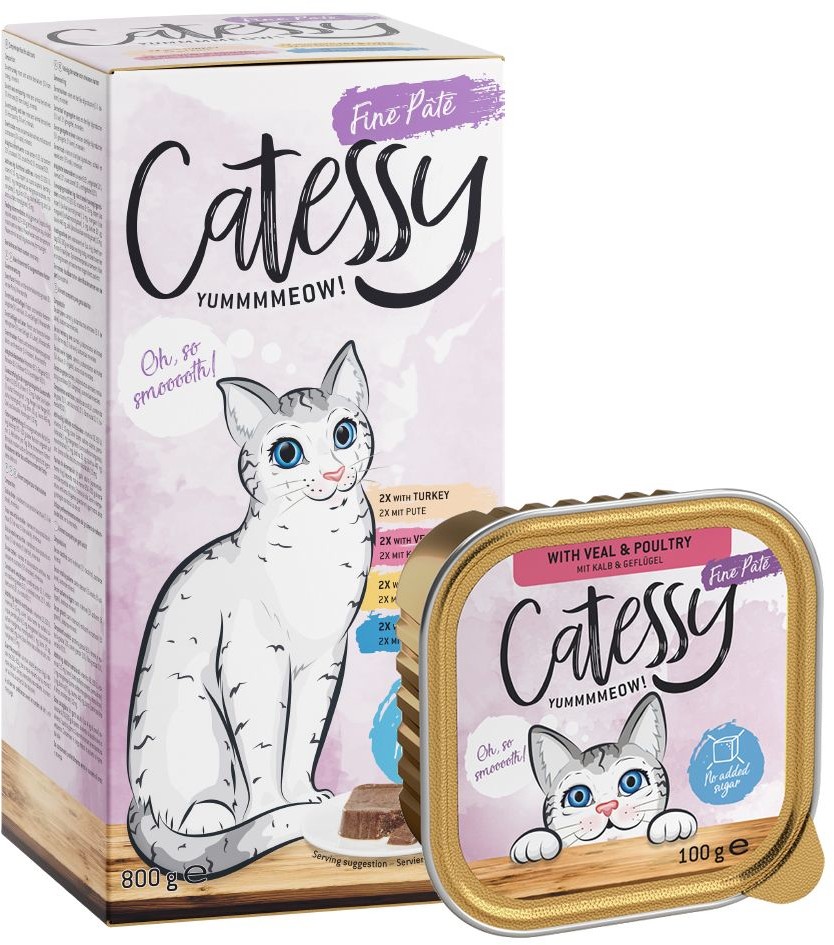 Catessy Miseczki Delikatne Paszteciki - 8 x 100 g