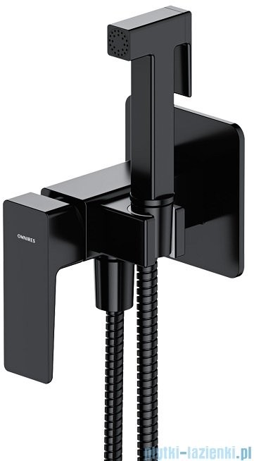 Omnires Parma system bidetowy podtynkowy czarny mat SYSPMBI2BL