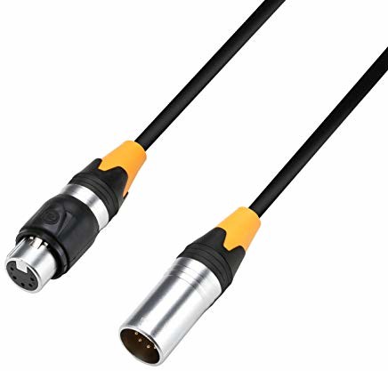 Adam Hall Cables adam hall K 4 DGH 0500 IP 65 DMX-& AES/EBU kabel  5-POL-XLR (M) do XLR (F), IP65, 5 m