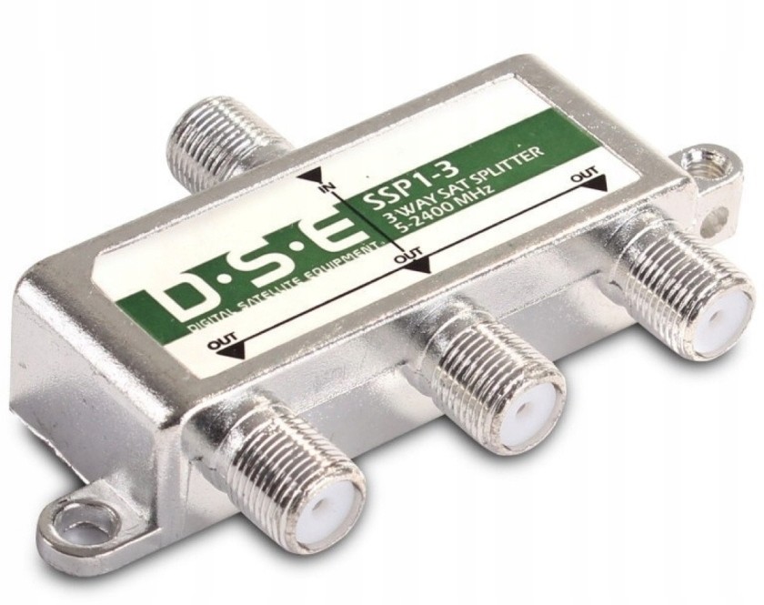 Rozgałęźnik 1/ 3 Rtv Sat Tv Splitter Antenowy Dse