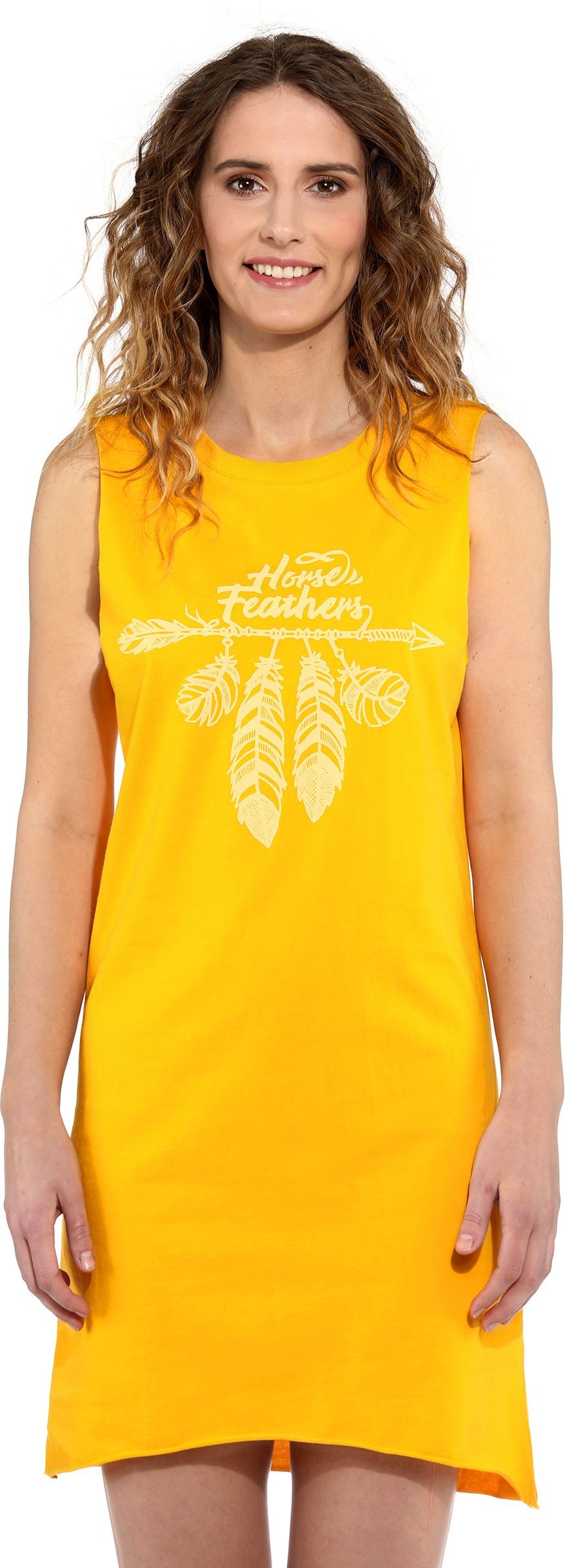 HORSEFEATHERS sukienka damska HORSEFEATHERS KIM DRESS Citrus)