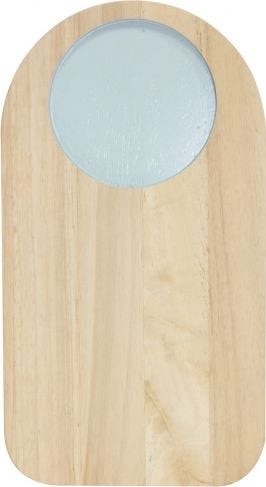 NoName Deska do krojenia deska do krojenia Sade 27,2 x 15 cm drewno naturalne/aqua twm_823096