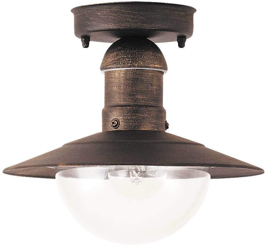 Rabalux Zewnętrzna LAMPA sufitowa OSLO 8736 industrialna OPRAWA ogrodowa outdoor IP44 antyczne złoto 8736