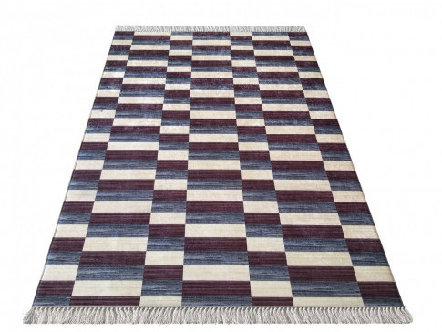 Granatowy dywan do przedpokoju Aknala 3X