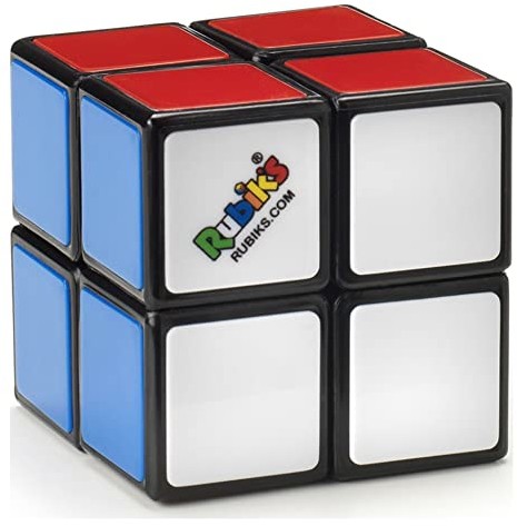 Rubik's RUBIK'S CUBE 2X2 - Kolorowy zestaw puzzli  2X2 - Puzzle 2x2 Oryginalne dopasowanie kolorów - Klasyczna Cube Problem z 1 przewodnikiem - 6063963 - Zabawka dla dzieci 7 lat i +