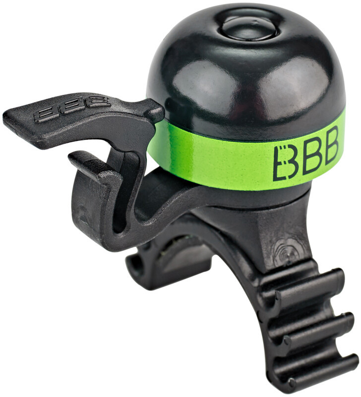 BBB MiniBell 16 Dzwonek rowerowy, black/green 2021 Dzwonki 2905051608
