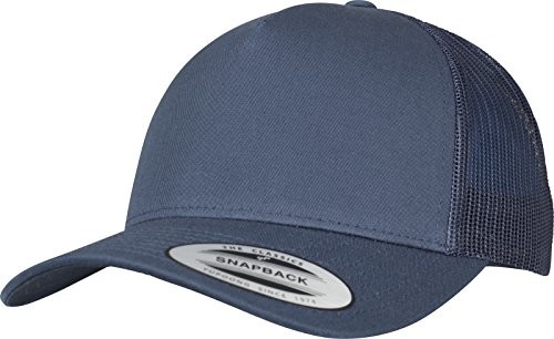 Flexfit Unisex Trucker Cap 5-panelowa Retro Trucker Cap czapka bejsbolowa niebieski grantowy Rozmiar uniwersalny 6506