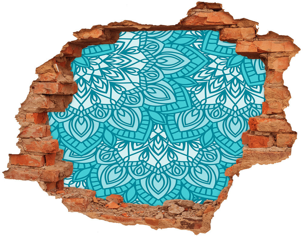Wallmuralia.pl Okleina 3D dziura na ścianę Naklejka Ornamenty