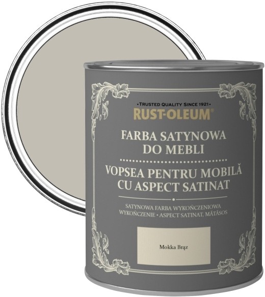 Rust-Oleum Farba do mebli Rust-Oleum mokka brąz 0 125 l R0070107X5