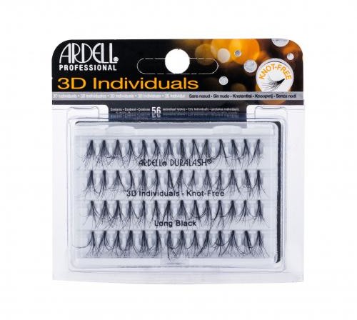 Ardell 3D Individuals Duralash Knot-Free sztuczne rzęsy 56 szt dla kobiet Long Black