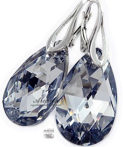 Swarovski Piękne Kolczyki Comet Srebro Promocja