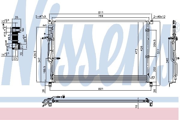 NISSENS Skraplacz, klimatyzacja NISSENS 940451