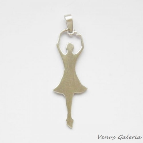 Wisiorek- Baletnica mała biała 2072