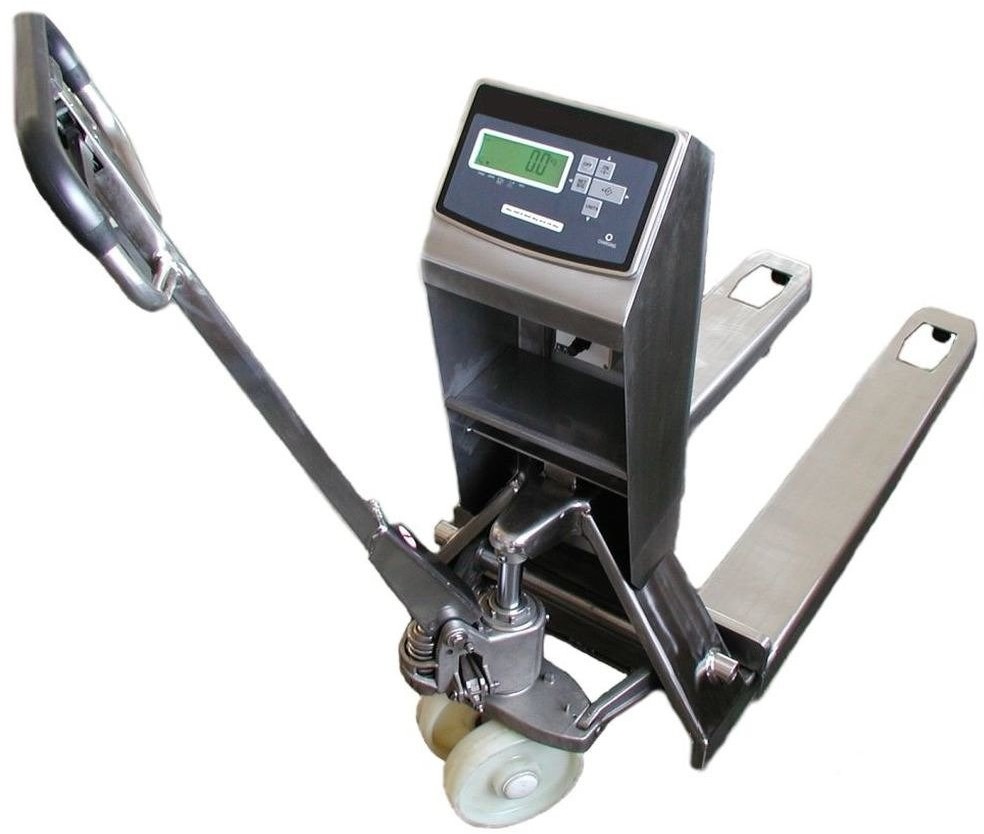 040 04072263 Wózek paletowy z wagą bez legalizacji INOX udźwig 2000 kg działka 500 g) 72263-uniw