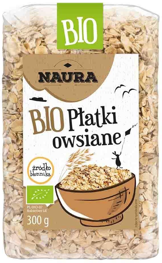 Naura Płatki owsiane BIO 300 g