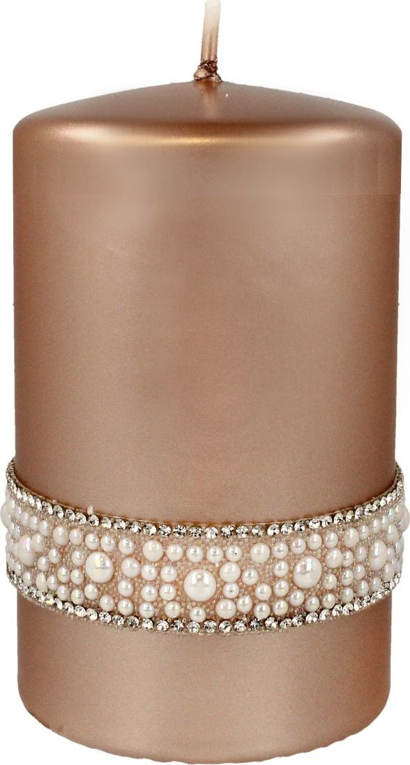 Artman świeca CRYSTAL OPAL WALEC M PEARL ROSE GOLD 985507
