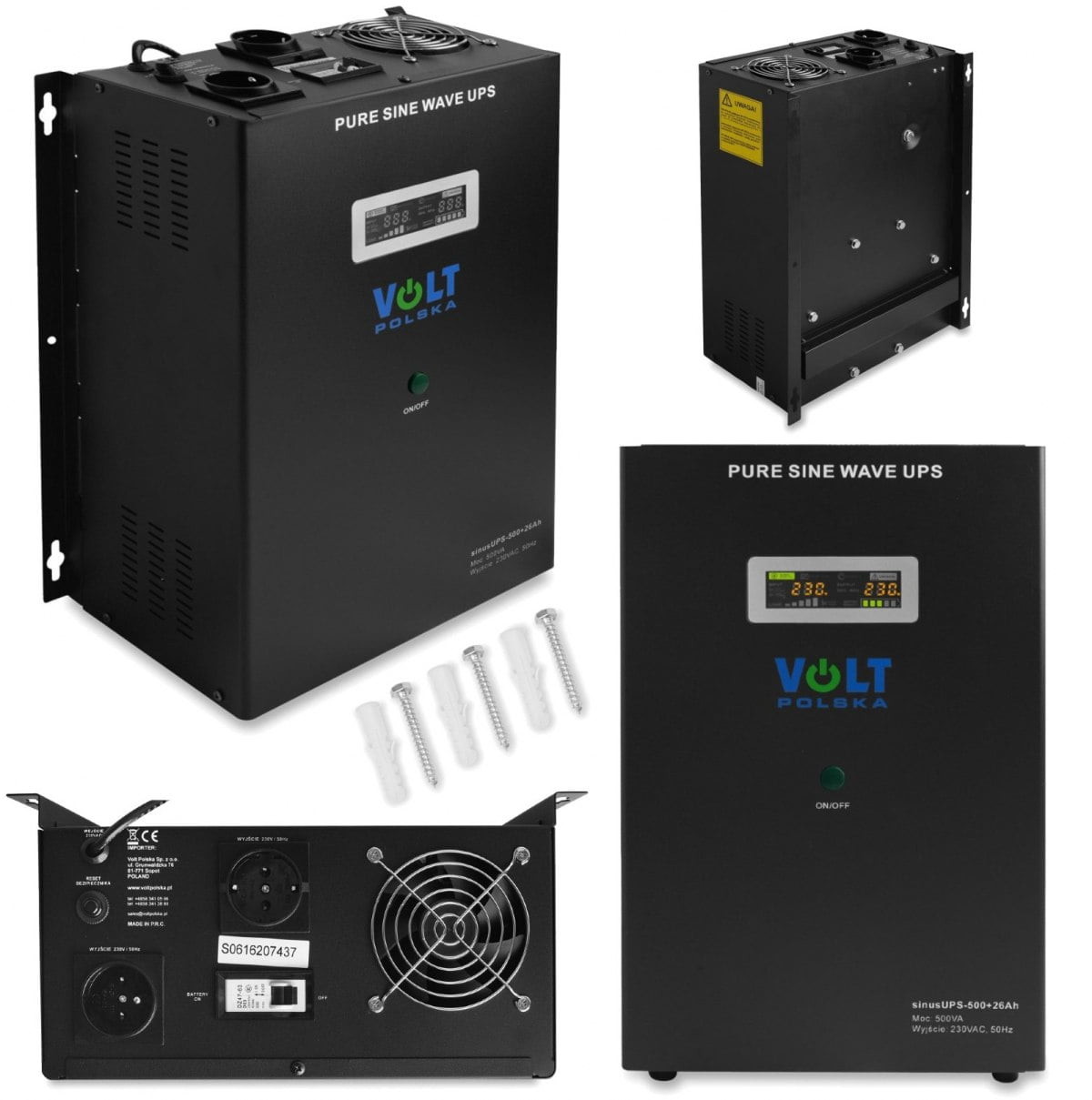 Zasilacz awaryjny power sinus ups 500va + aku 26ah