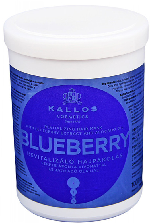 Kallos Maska odbudowująca włosy Blueberry revitalizing hair mask 1000ml