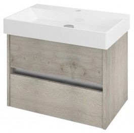 Sapho NIRONA szafka umywalkowa 67x51,5x43cm, dąb Mocca NR071