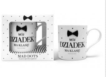PAN DRAGON Kubek Mad Dots-Dziadek