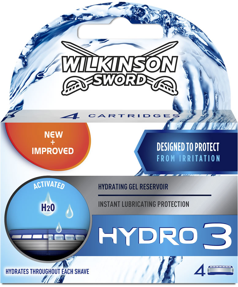 Wilkinson Sword Hydro 3 wkłady 4 szt wkłady imp Uk