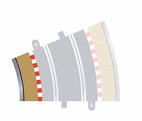 Scalextric 500008281 - R3 RANDSTR.INEN 22,5GRAD 4X, akcesoria do toru wyścigowego C8281