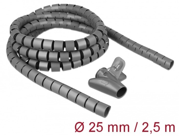 Delock 18845 ochrona kabla Kabel ochrony do podłogi Szary, Kabel przewód