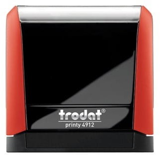 Trodat Pieczątka 4912 czerwona - poduszka czarna 47x18mm UN197-3
