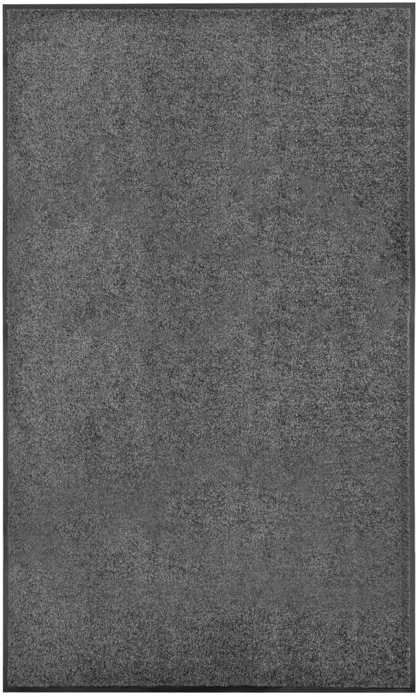 vidaXL Wycieraczka z możliwością prania, antracytowa, 90 x 150 cm