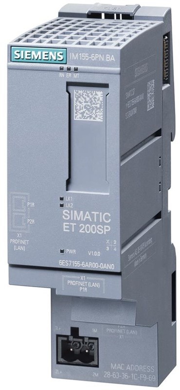 Siemens Simatic et 200sp profinet interface module im155-6pn basic. 6ES7155-6AR00-0AN0