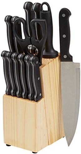 AmazonBasics Premium Knife zestaw noży w bloku HL-005986