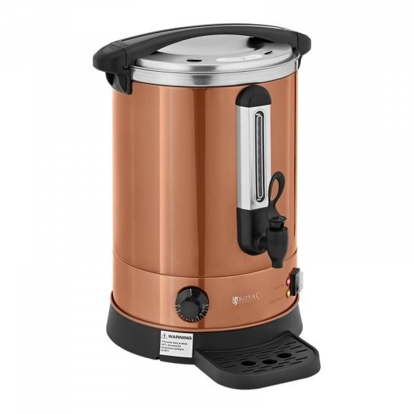 Royal Catering Warnik do wody - 13.5 l - 2500 W - ociekacz - pomarańczowy 10012464 RC-WBDW14CO