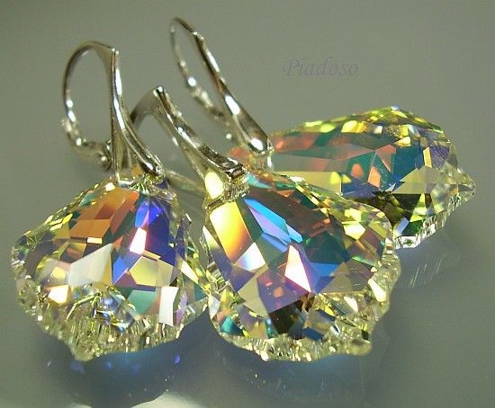 Arande PROMOCJA! SWAROVSKI piękny komplet SREBRO AB 1100485052