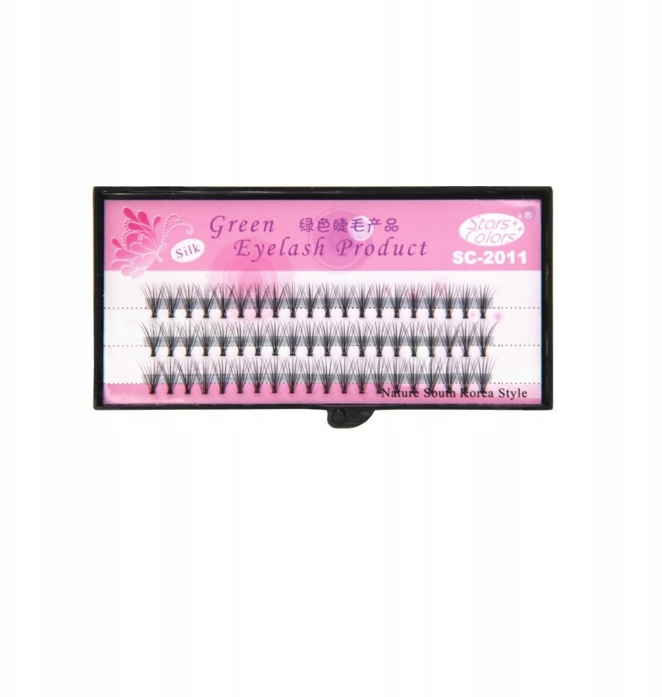 Sztuczne Rzęsy Kępki Jedwabne (SC-2011) 8MM 60 Szt