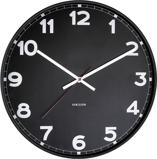 Karlsson Zegar ścienny New Classic 40 cm czarny KA5847BK