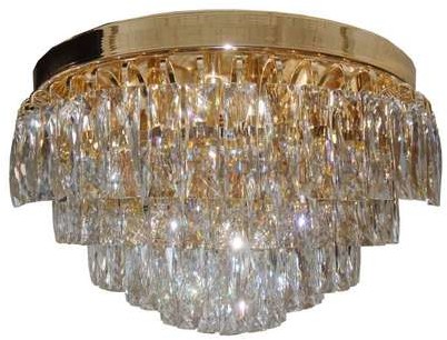 Eglo Valparaiso 39457 plafon lampa sufitowa 8x40W E14 złoty/transparentny