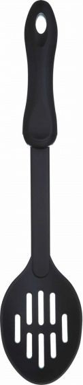 KitchenCraft łyżka szczelinowa żaroodporna 31 x 6,5 cm nylonowa czarna twm_925272