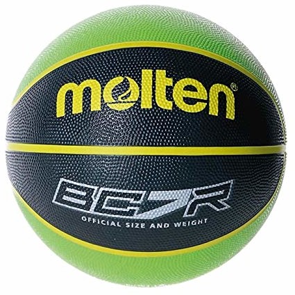 Molten Piłka do koszykówki BC7R2 zielona czarna rozmiar 7 S3200083