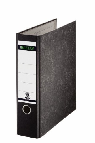 Leitz 10700000 Paper (A4 Wolke marmur segregatorów, wysokiej jakości 7,8 cm szerokość grzbietu, bez otworów) Czarny 1070-00-00