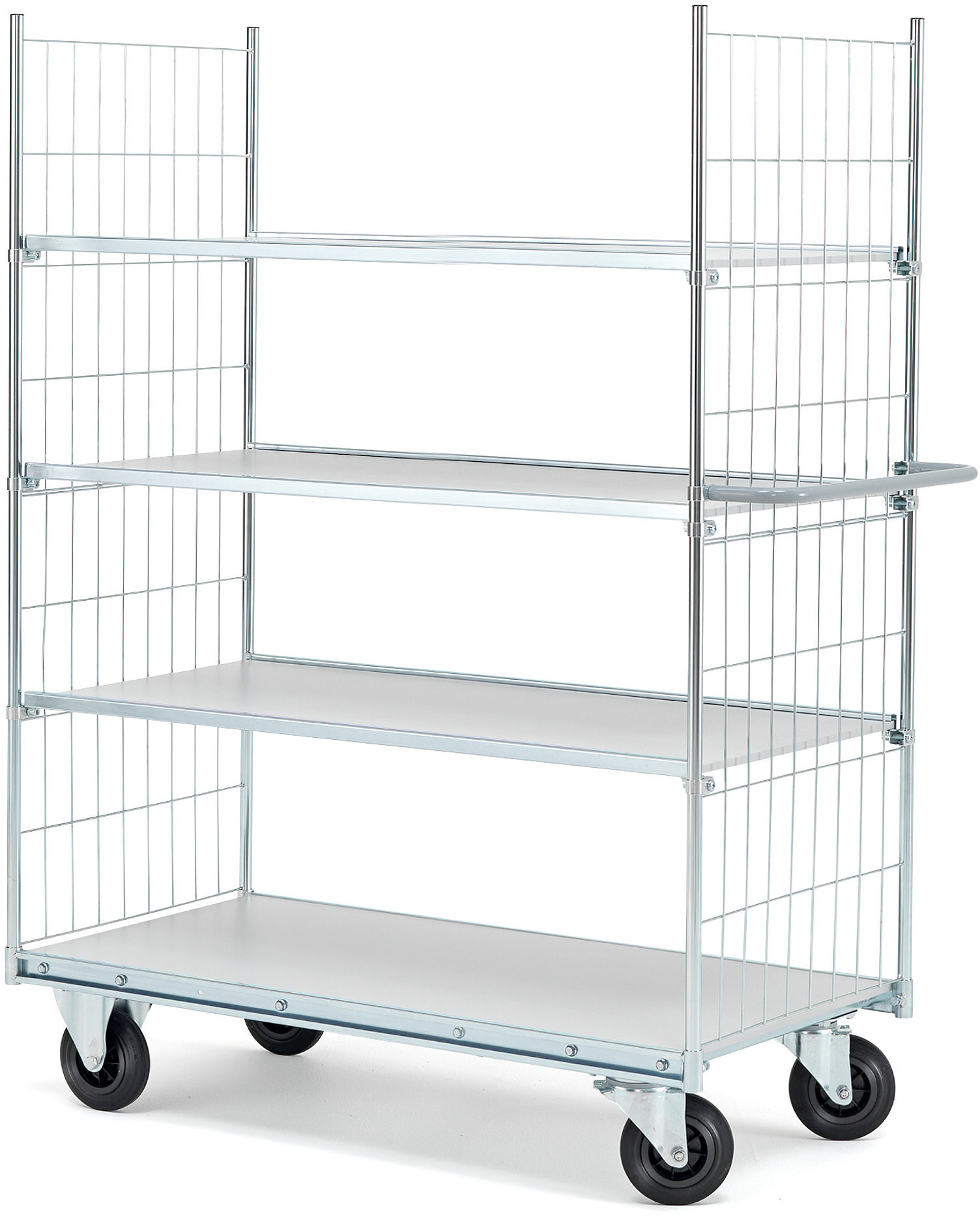AJ Produkty Wózek z półkami, 4 półki, 1200x600 mm
