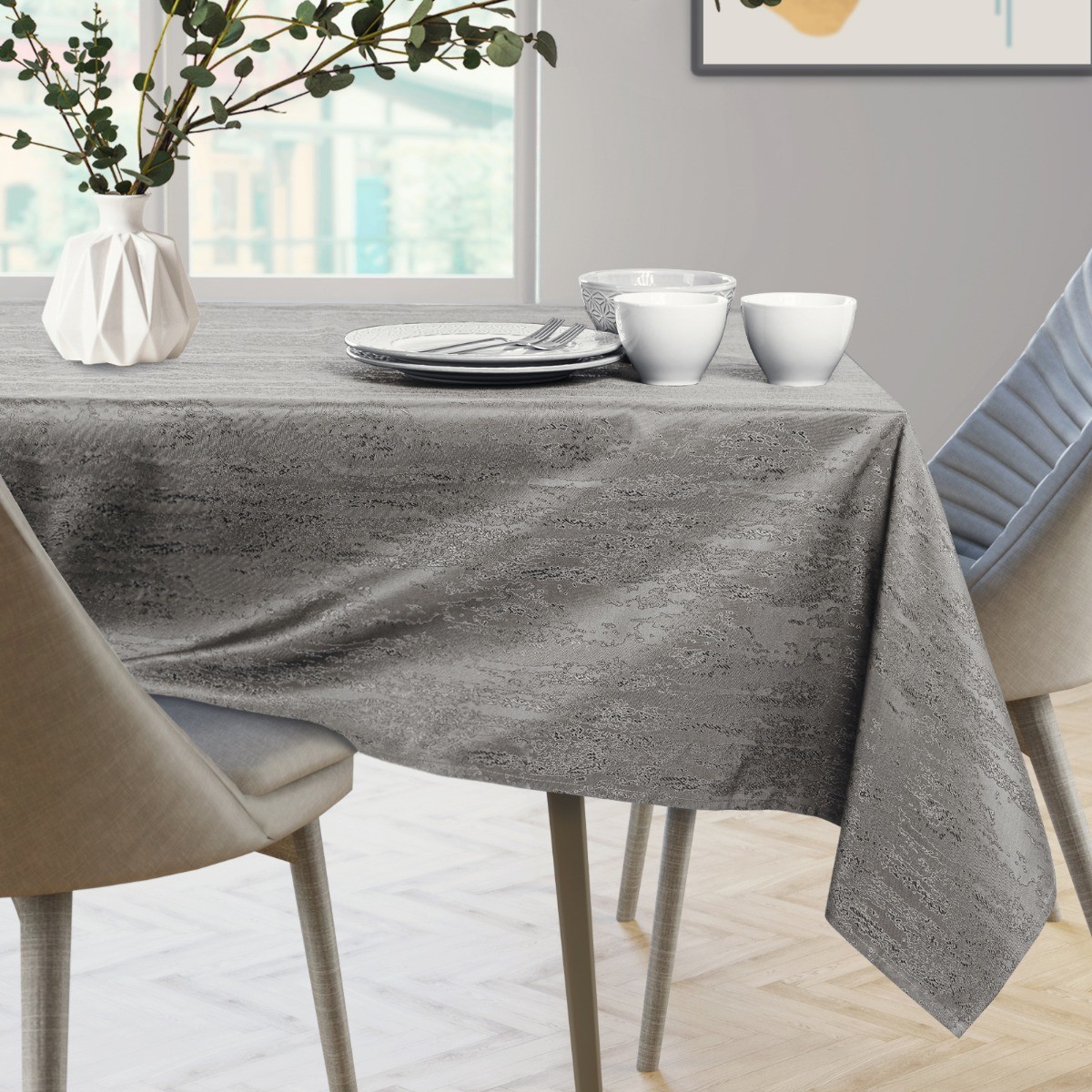 AmeliaHome AmeliaHome - Obrus plamoodporny Brunatny VESTA 160x200 cm