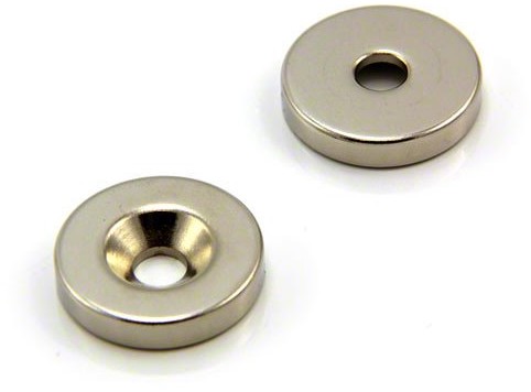 first4magnetsTM first4magnets f313s 1 °C/umywalka magnesów neodymowych Süd wyciągnąć, 9,3 kg, 1 opakowanie, metalowy, srebrny, 25 MM średnica x grubość 5 MM X 6 MM F313S-1