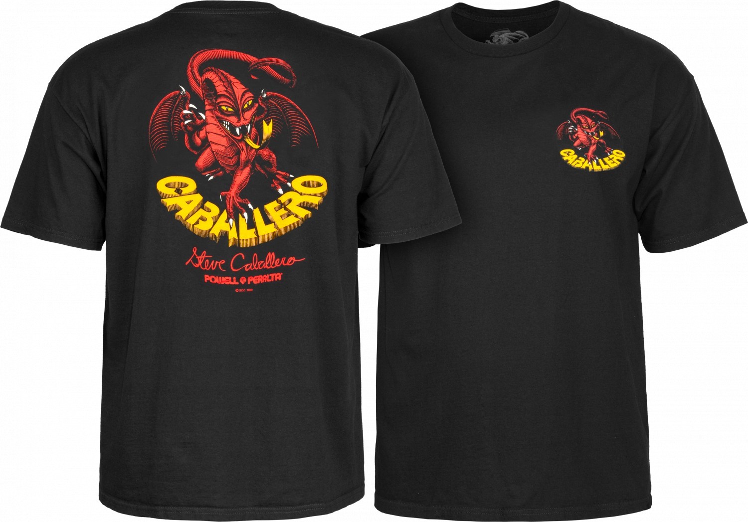 Dragon POWELL PERALTA t-shirt POWELL PERALTA STEVE CABALLERO ORIGINAL BLACK