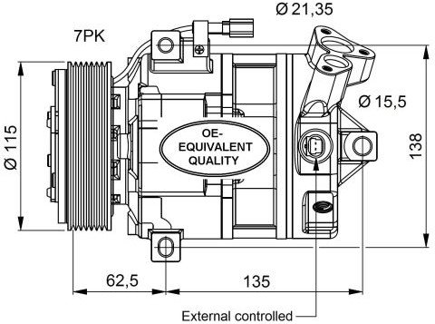 NRF Kompresor, klimatyzacja NRF 32692