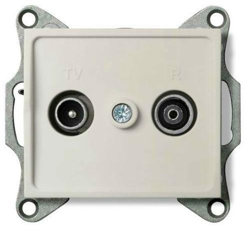 Kanlux Gniazdo RTV przelotowe LOGI 02-1320-003 kr 25159