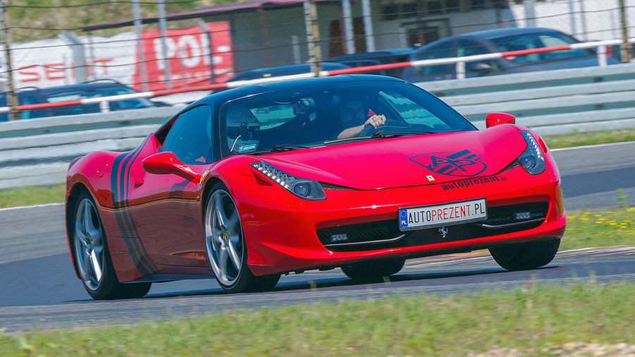 Jazda Ferrari F458 Italia - kierowca - Silesia Ring Tor Główny - 2 okrążenia JF458K_2
